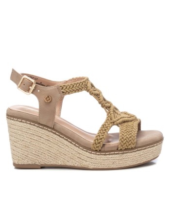SANDALIA CUÑA ALTA MACRAMÉ