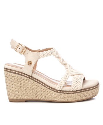 SANDALIA CUÑA ALTA MACRAMÉ