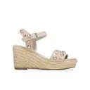 SANDALIA CUÑA TACHAS