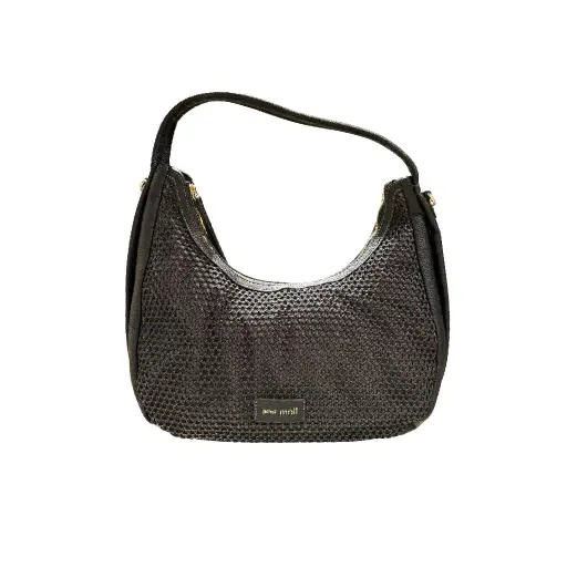 [561302N-1] BOLSO ABBEY MEDIALUNA REJILLA