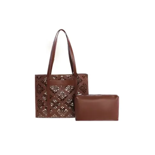 [998450M-1] BOLSO HOMBRO PICADOS FLOR